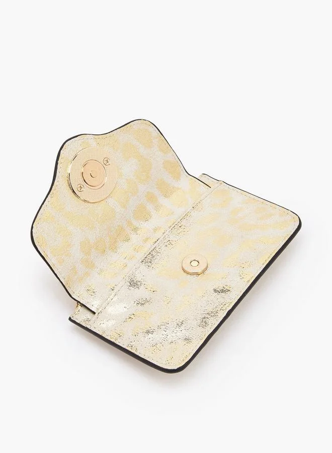 Celeste GOLD Metallic Print Card Holder Ramadan Collections for Women | Best Price UAE